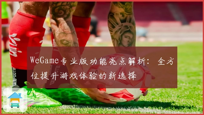 WeGame专业版功能亮点解析：全方位提升游戏体验的新选择